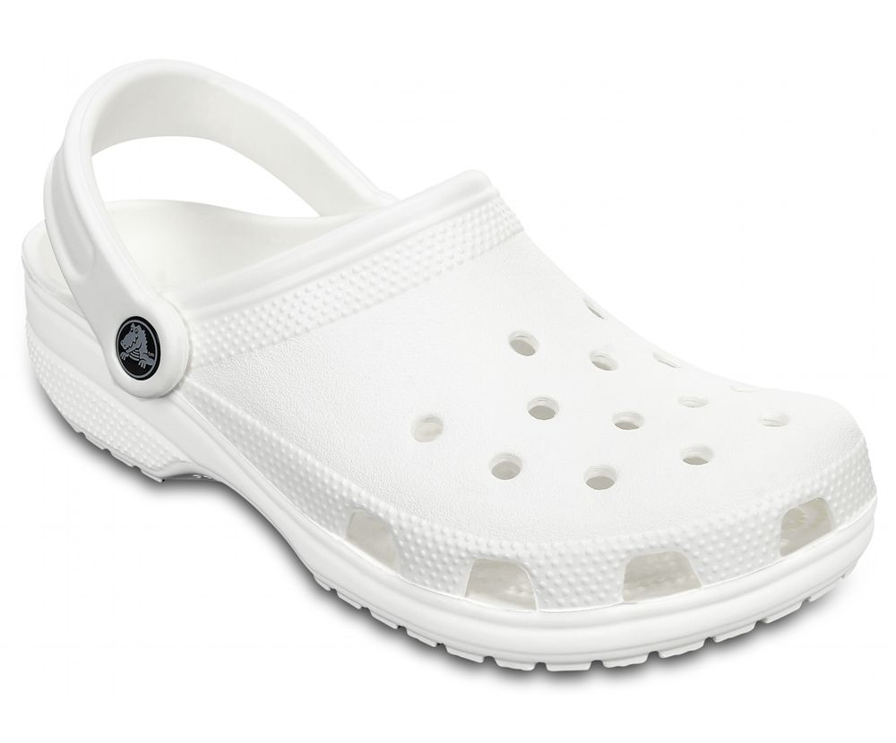 Crocs Classic Træsko Herre Hvide | 351-PUJYKE