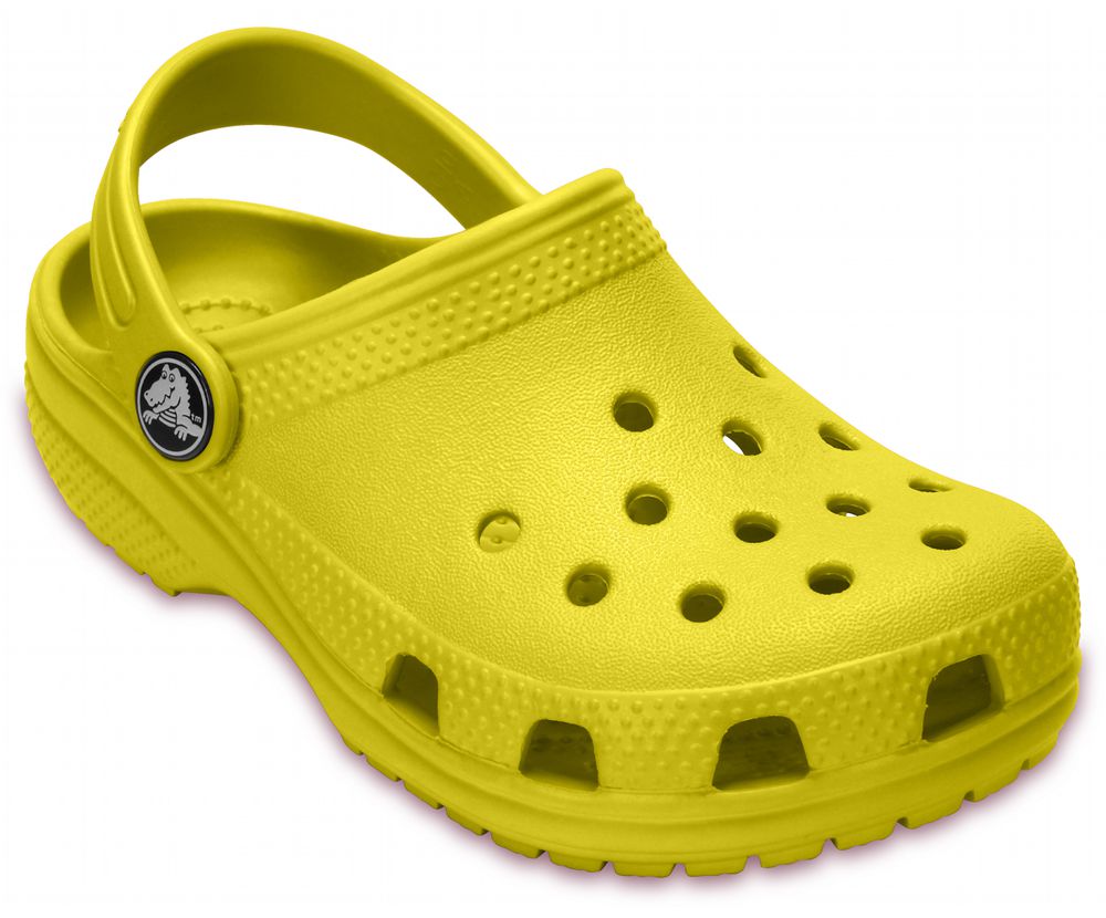 Crocs Classic Træsko Pige Gul | 782-WEMLGO