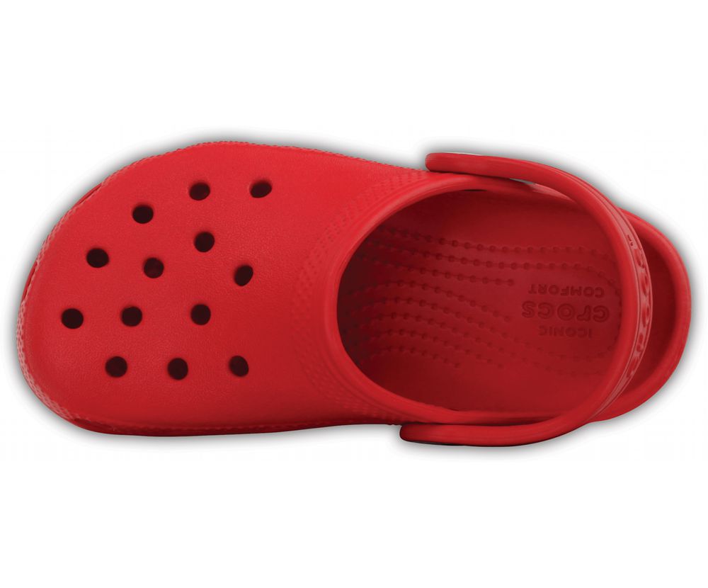 Crocs Classic Træsko Pige Rød | 948-KJLMFG