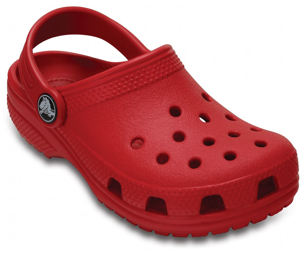 Crocs Classic Træsko Pige Rød | 948-KJLMFG