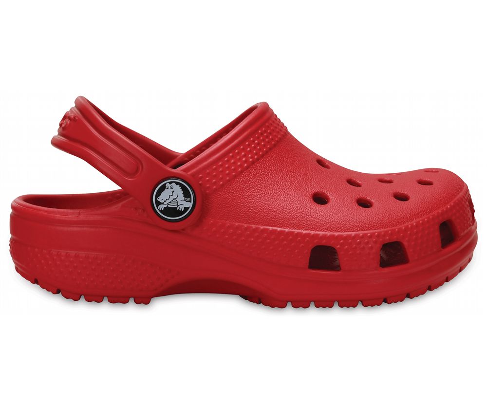 Crocs Classic Træsko Pige Rød | 948-KJLMFG