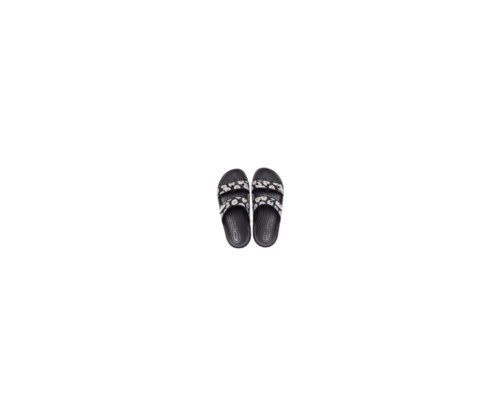 Crocs Classic Vacay Vibes Sandaler Dame Sort | 361-WHMGNV