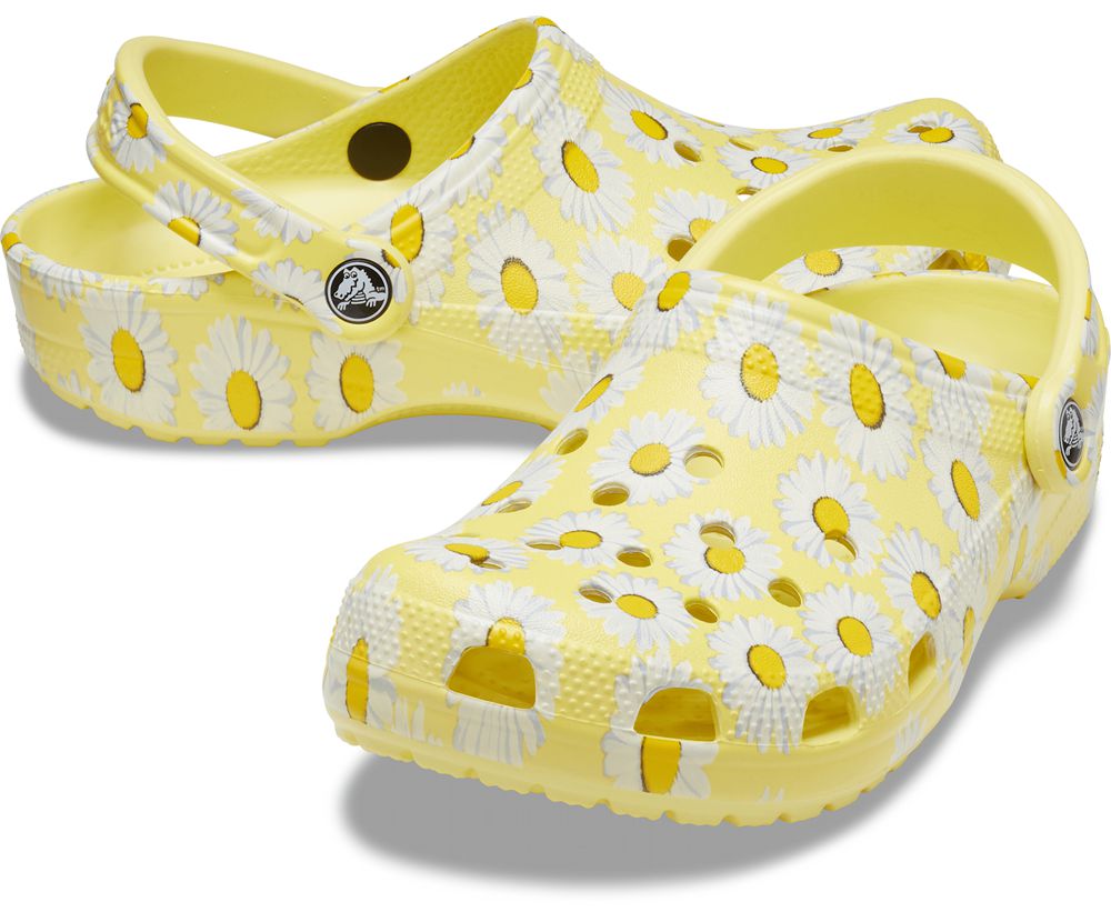 Crocs Classic Vacay Vibes Træsko Dame Gul | 145-ITRCWD