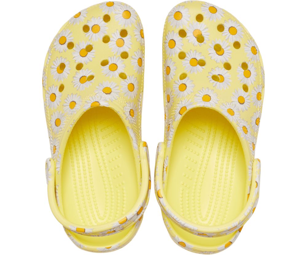 Crocs Classic Vacay Vibes Træsko Dame Gul | 145-ITRCWD