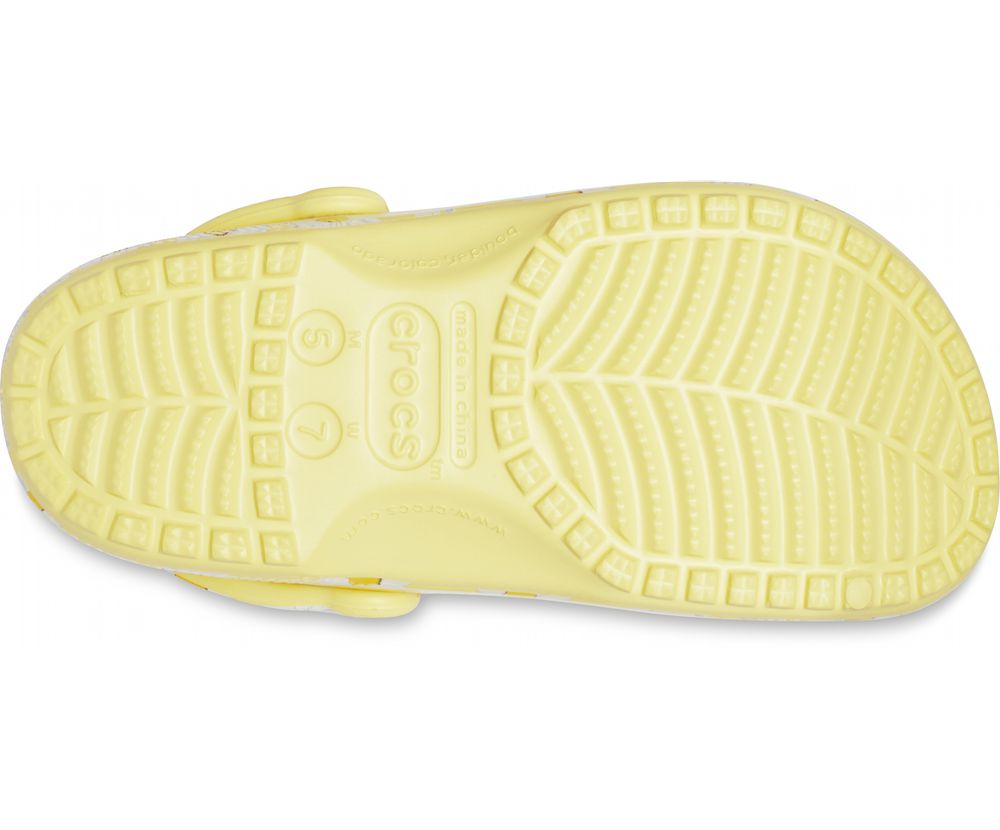 Crocs Classic Vacay Vibes Træsko Dame Gul | 145-ITRCWD