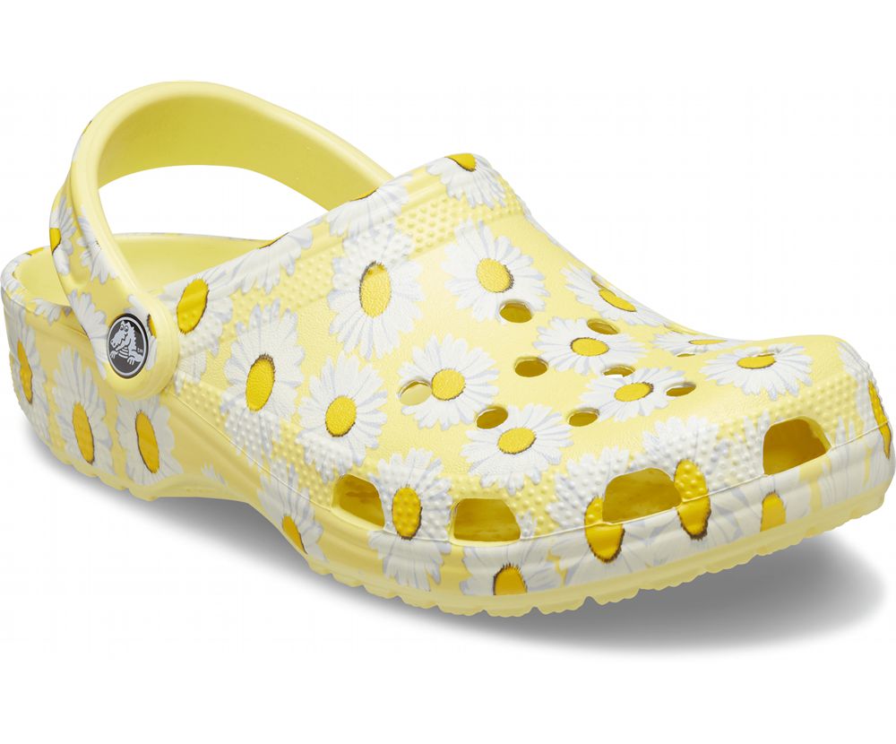 Crocs Classic Vacay Vibes Træsko Dame Gul | 145-ITRCWD