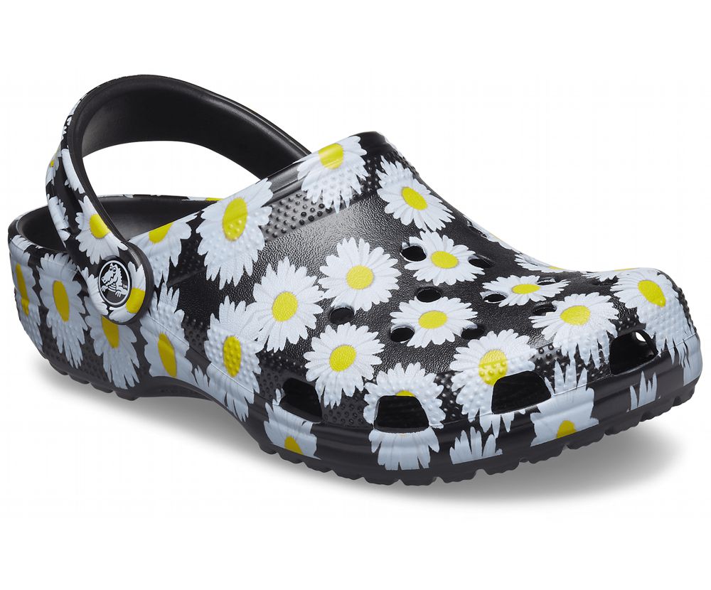 Crocs Classic Vacay Vibes Træsko Dame Sort | 680-PEZBGM