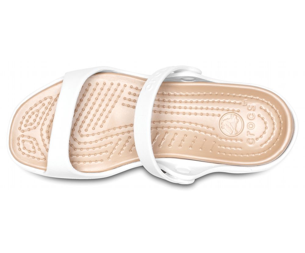 Crocs Cleo Sandaler Dame Hvide | 824-BUCIVY