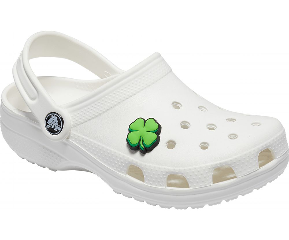 Crocs Clover Jibbitz Dame Grøn | 051-YLKQGF