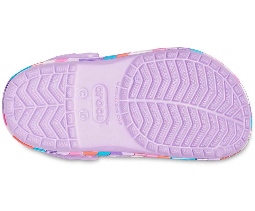 Crocs Crocband™ Chevron Beaded Træsko Pige Lilla | 567-UXESVI