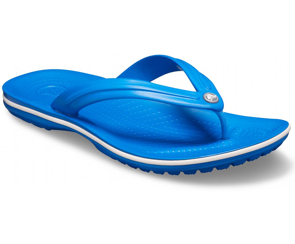 Crocs Crocband™ Flip Sandaler Dame Blå | 671-QGXTNU