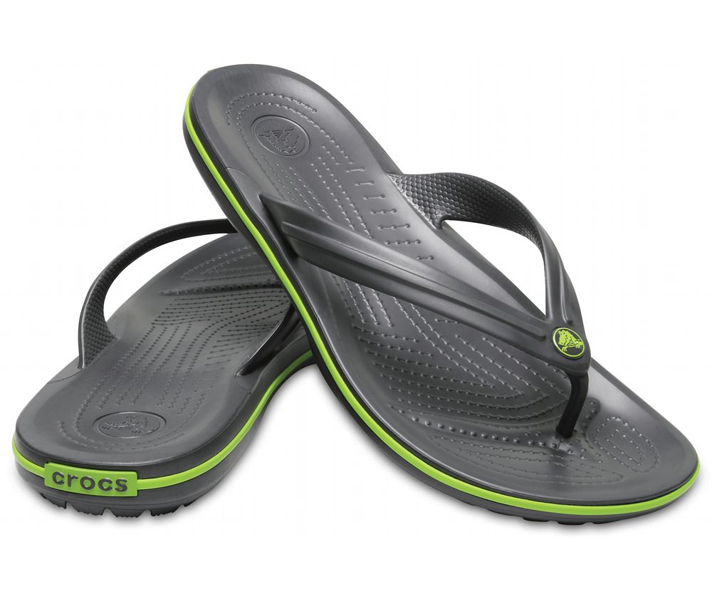 Crocs Crocband™ Flip Sandaler Dame Grå | 640-EDJAWN