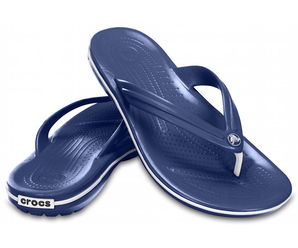 Crocs Crocband™ Flip Sandaler Dame Mørkeblå | 906-KLFGSU