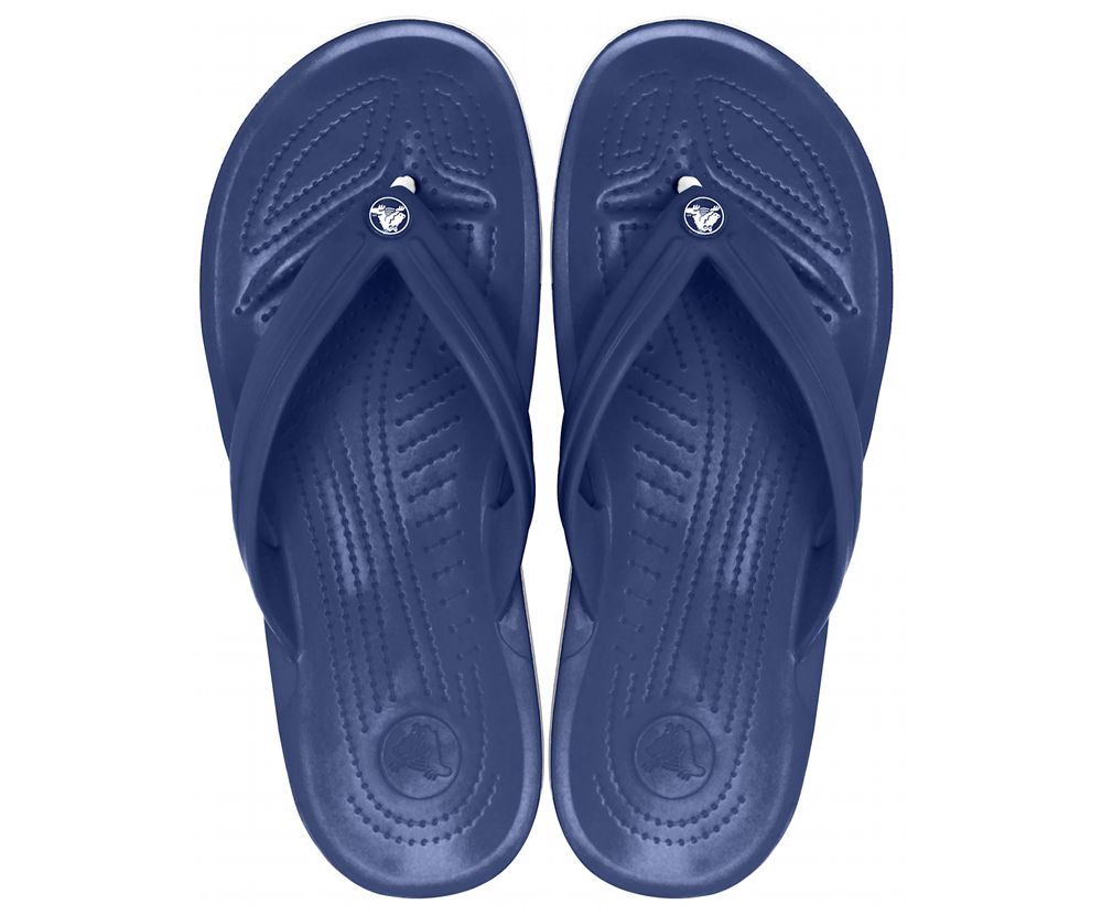 Crocs Crocband™ Flip Sandaler Dame Mørkeblå | 906-KLFGSU