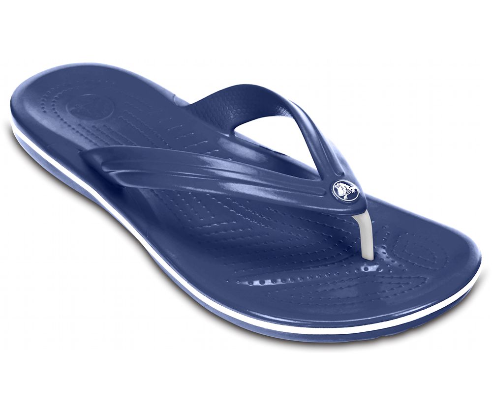 Crocs Crocband™ Flip Sandaler Dame Mørkeblå | 906-KLFGSU