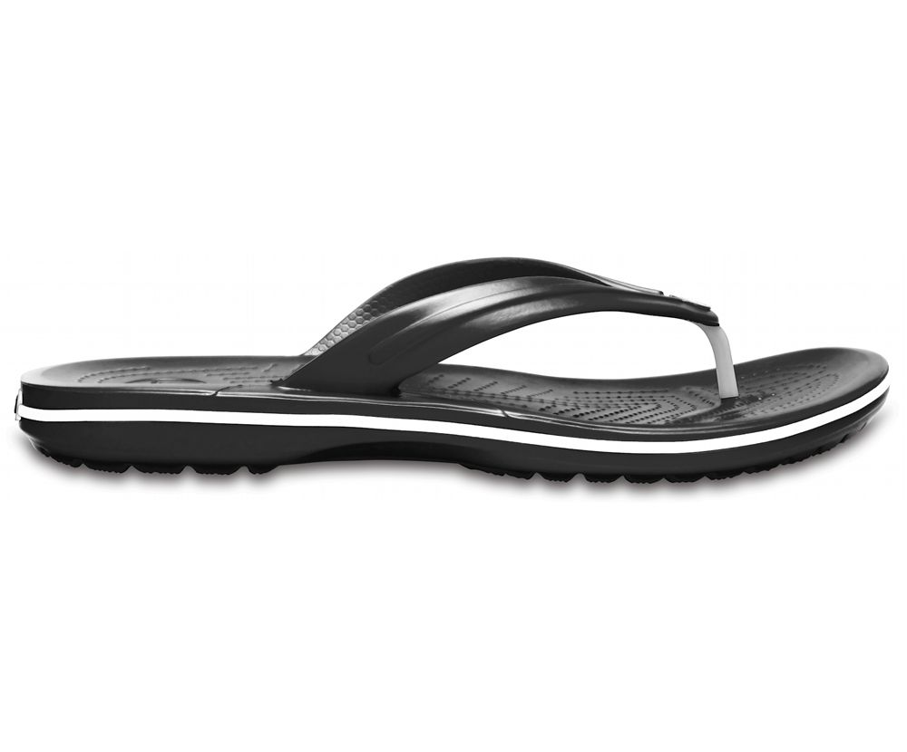 Crocs Crocband™ Flip Sandaler Dame Sort | 310-UDRSQK