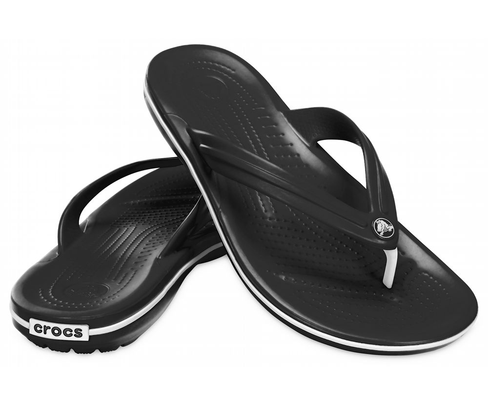 Crocs Crocband™ Flip Sandaler Herre Sort | 610-VCJNIW