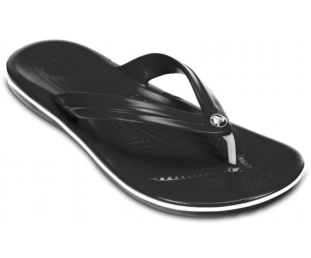 Crocs Crocband™ Flip Sandaler Herre Sort | 610-VCJNIW