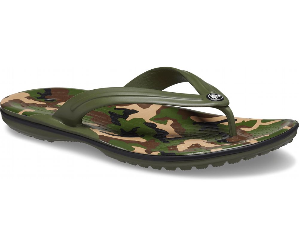 Crocs Crocband™ Printed Klipklapper Dame Camouflage | 492-UBTHZE