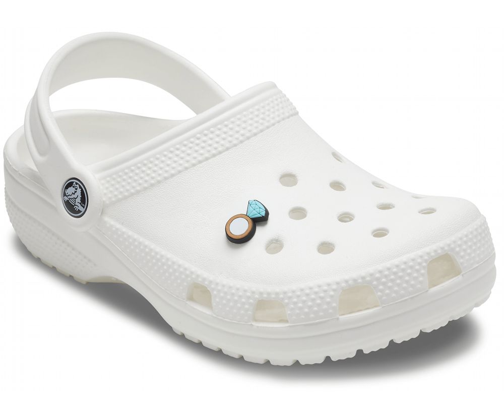 Crocs Diamond Ring Jibbitz Dame Blå | 368-GXEFPH