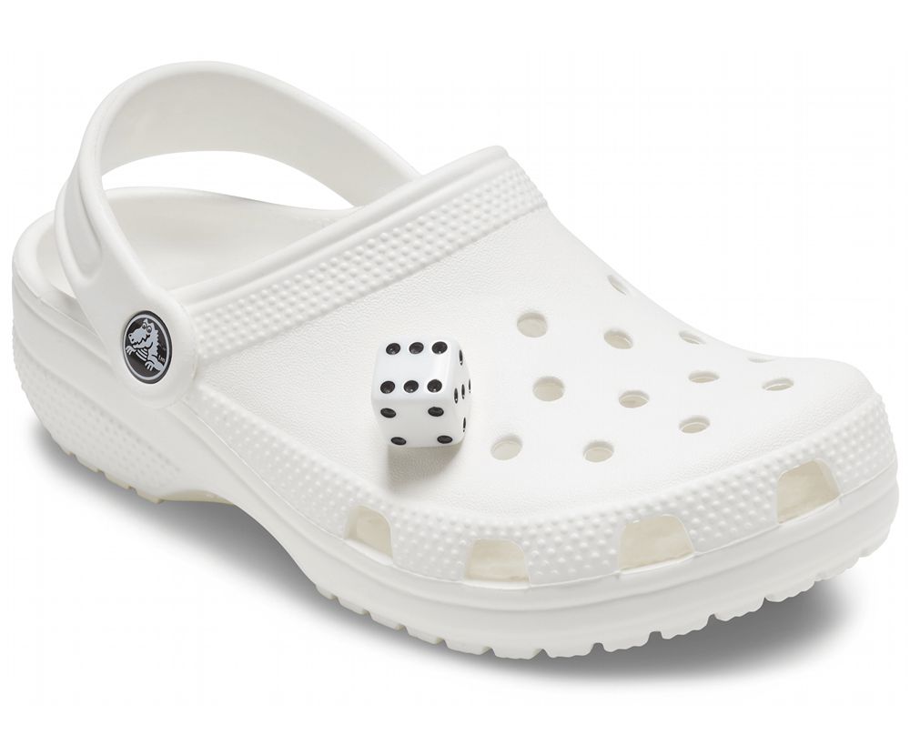 Crocs Dice Jibbitz Dame Hvide | 563-IMRVCO