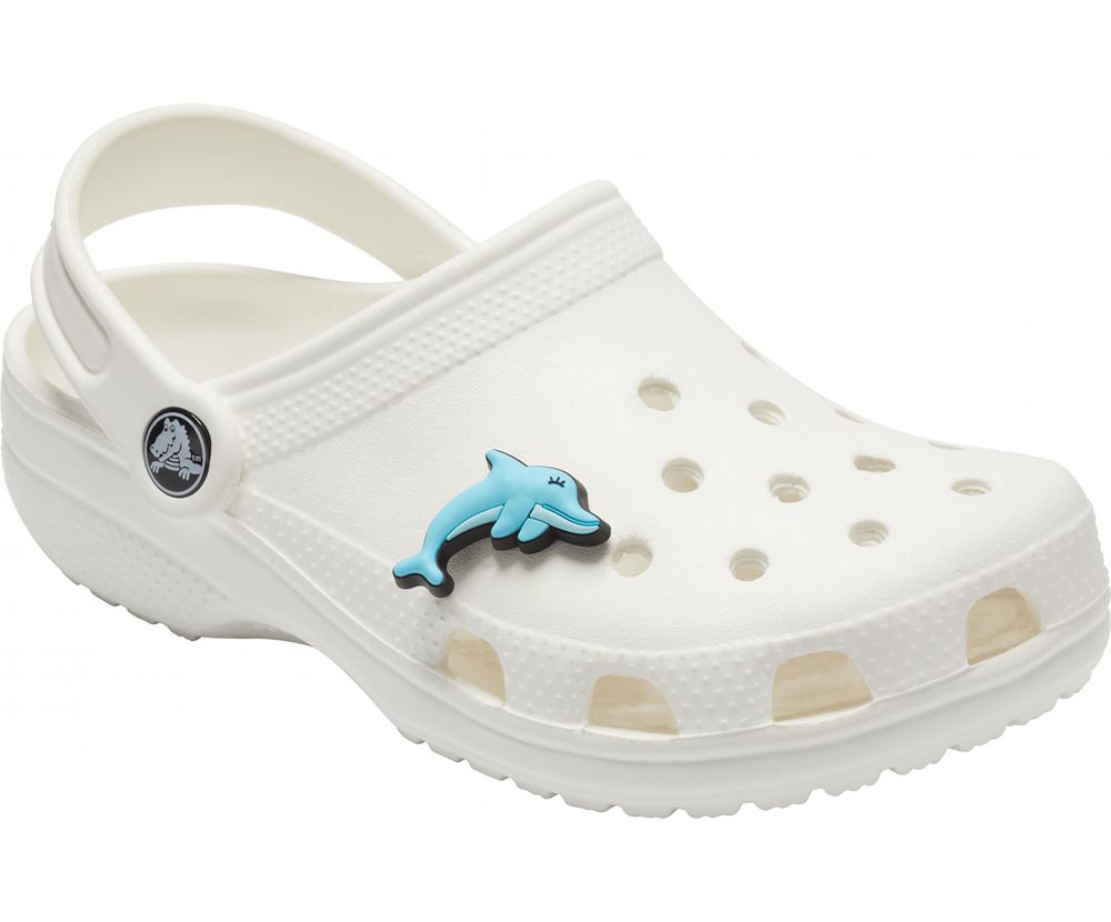 Crocs Dolphin Jibbitz Dame Blå | 319-ESDILJ