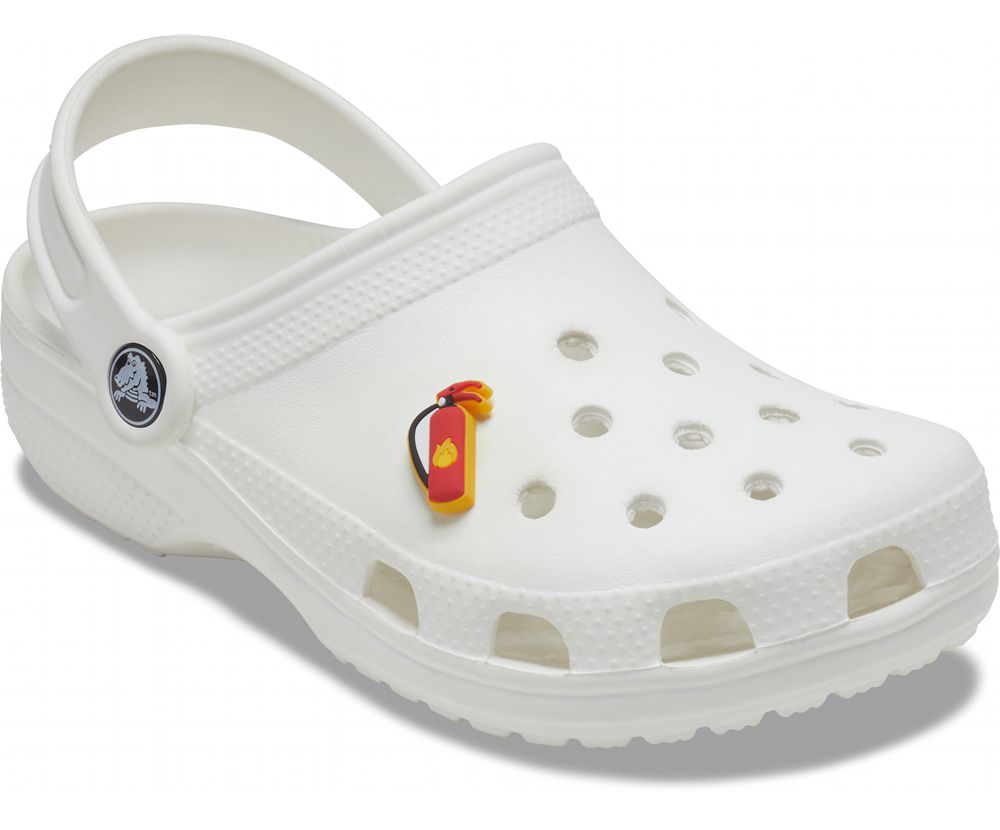 Crocs Fire Extinguisher Jibbitz Dame Rød | 610-YFVQTK