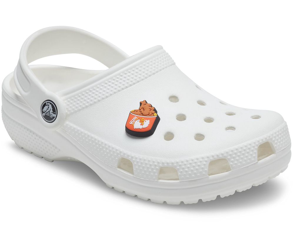 Crocs Fried Chicken Bucket Jibbitz Dame Brune | 638-HRPKAB