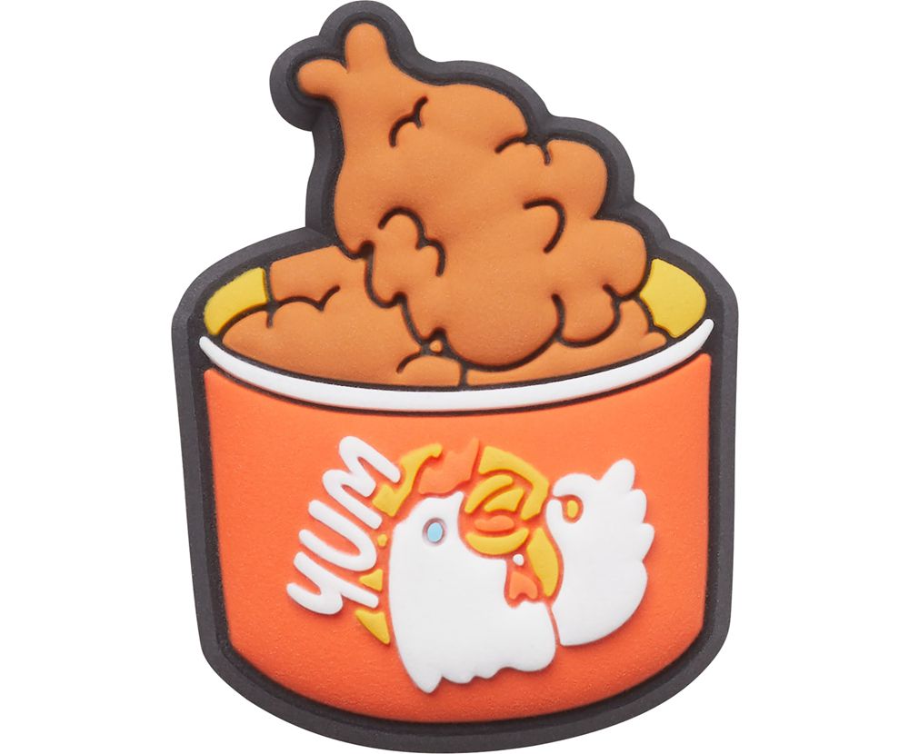 Crocs Fried Chicken Bucket Jibbitz Dame Brune | 638-HRPKAB