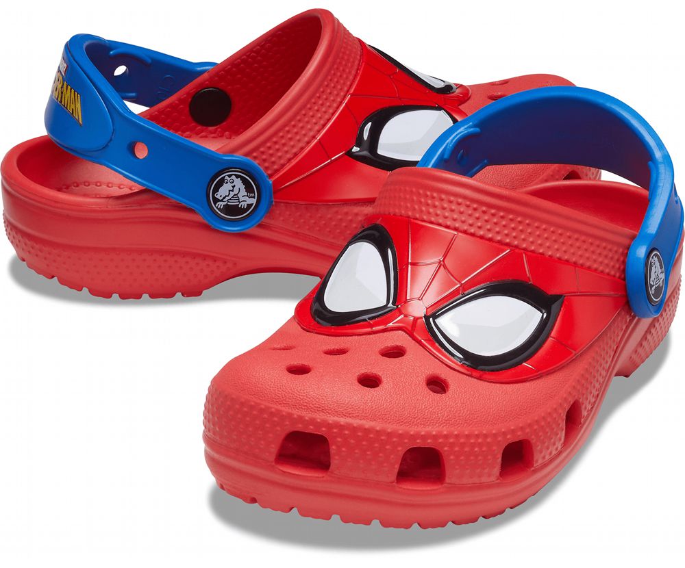 Crocs Fun Lab Classic I Am Spiderman Træsko Drenge Rød | 698-GHXZYT