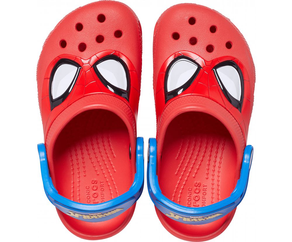 Crocs Fun Lab Classic I Am Spiderman Træsko Drenge Rød | 698-GHXZYT