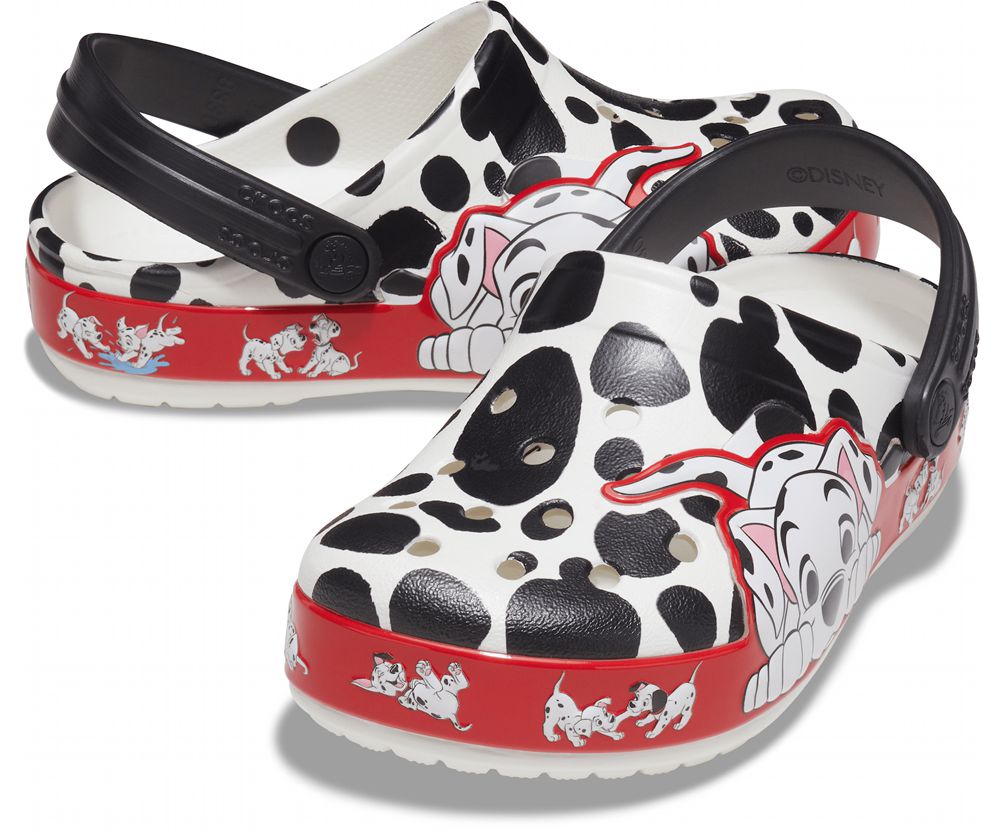 Crocs Fun Lab - Disney 101 Dalmatians Træsko Pige Hvide Sort | 460-JSTPEQ