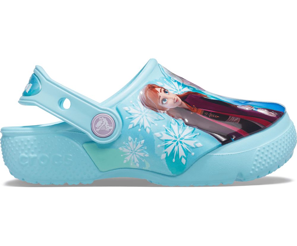 Crocs Fun Lab Disney Frozen Ii Træsko Pige Turkis | 672-NOIEFG