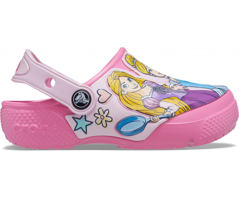 Crocs Fun Lab Disney Princess Træsko Pige Lyserød | 540-RFMSPU