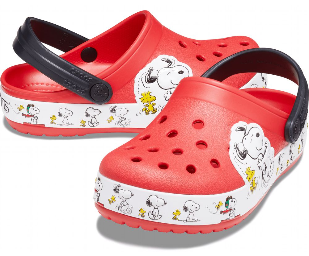 Crocs Fun Lab Snoopy® Woodstock® Træsko Drenge Rød | 271-QYWLMP