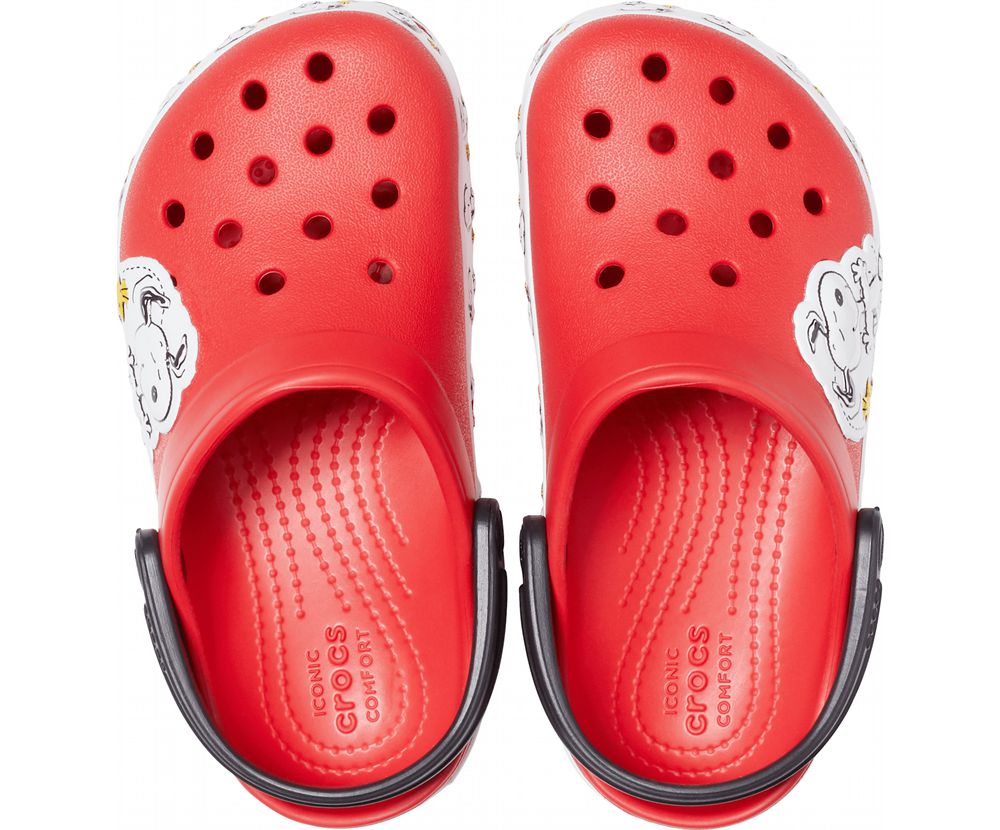 Crocs Fun Lab Snoopy® Woodstock® Træsko Drenge Rød | 271-QYWLMP