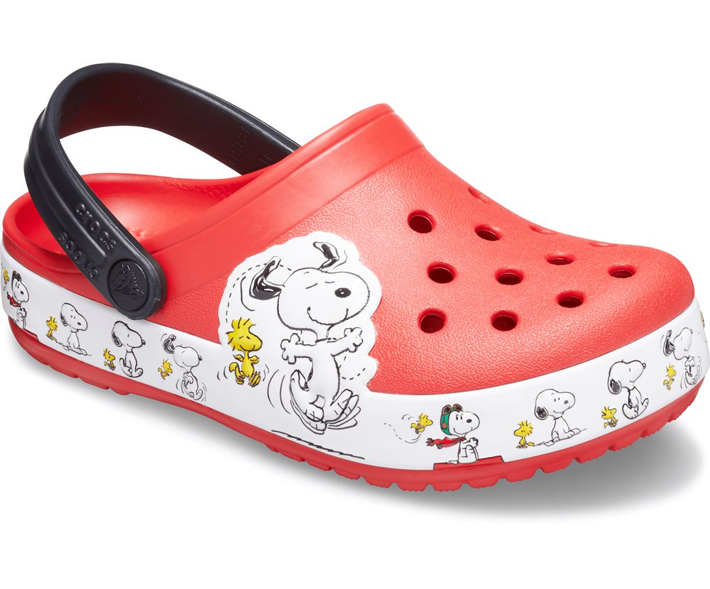 Crocs Fun Lab Snoopy® Woodstock® Træsko Drenge Rød | 271-QYWLMP