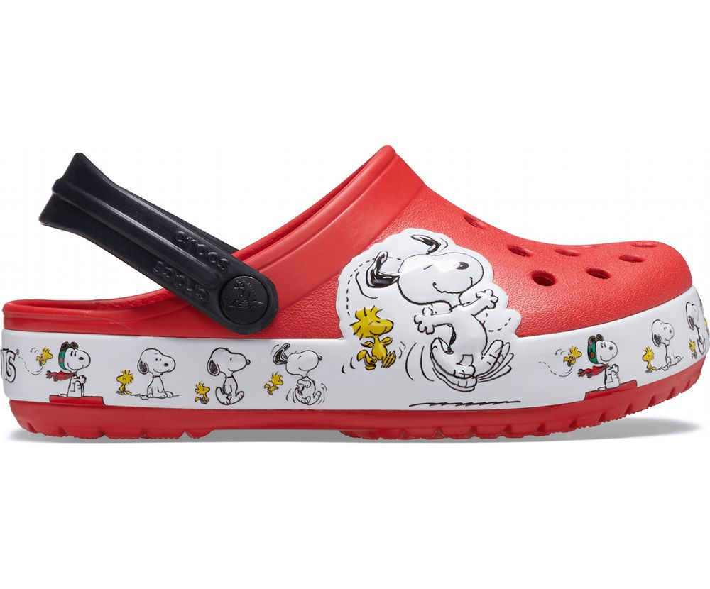 Crocs Fun Lab Snoopy® Woodstock® Træsko Drenge Rød | 271-QYWLMP