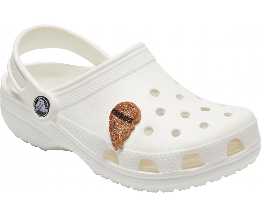 Crocs Glitter Friends Jibbitz Dame Brune | 018-JXWUZN