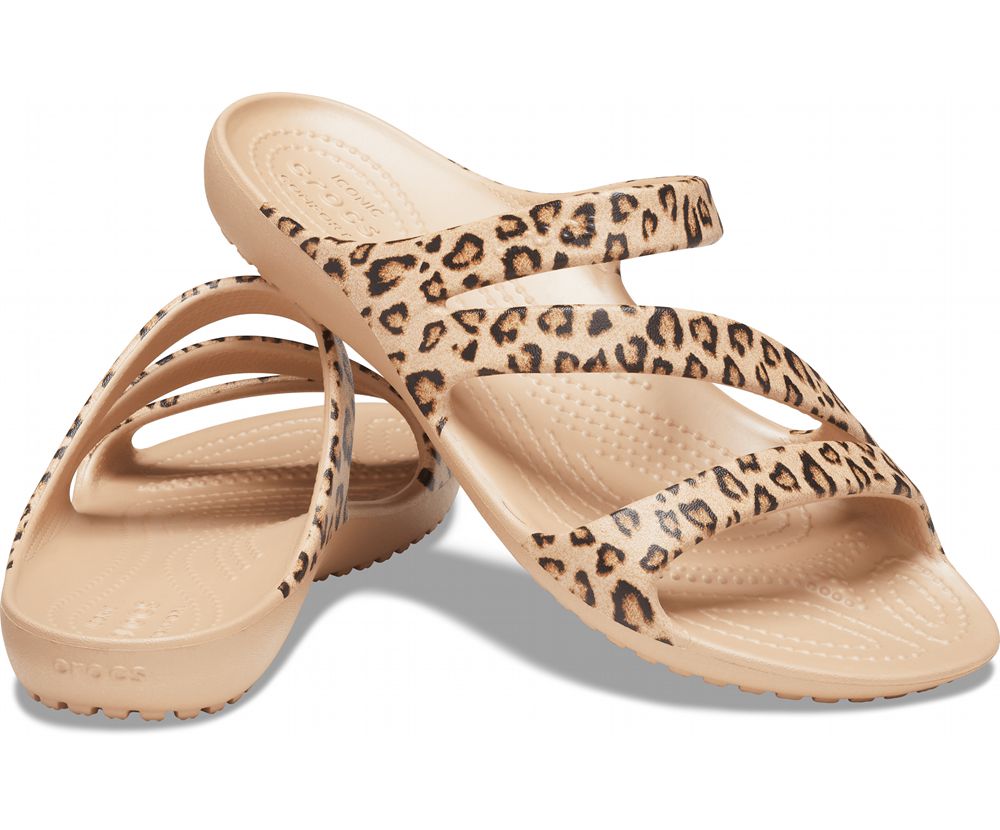 Crocs Kadee Ii Graphic Sandaler Dame Leopard | 563-GEBSUW