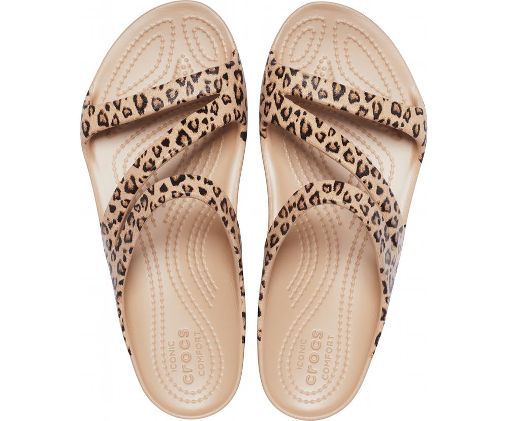 Crocs Kadee Ii Graphic Sandaler Dame Leopard | 563-GEBSUW