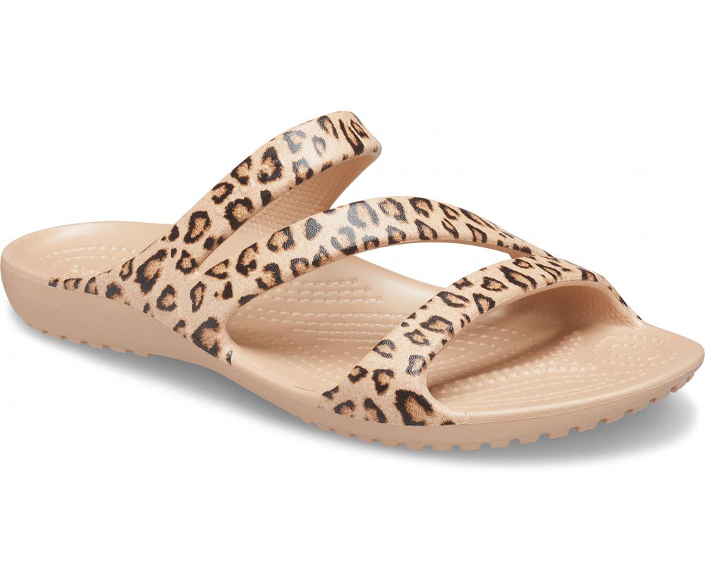 Crocs Kadee Ii Graphic Sandaler Dame Leopard | 563-GEBSUW