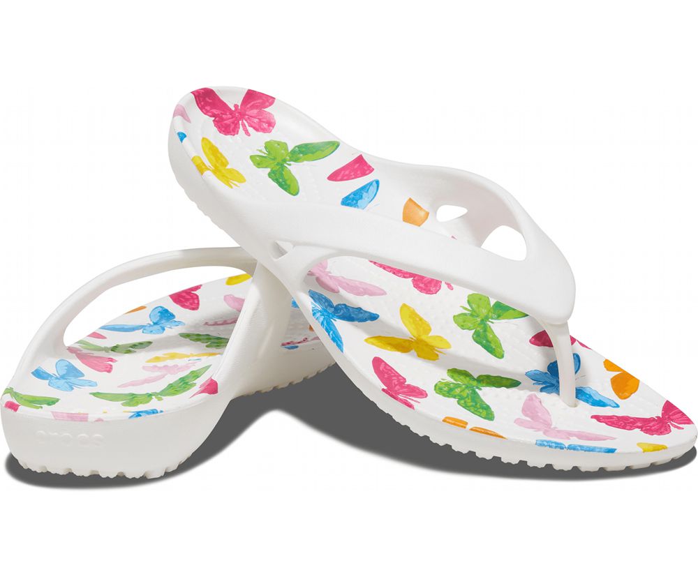 Crocs Kadee Ii Printed Flip Sandaler Dame Flerfarvede | 295-BDANFK