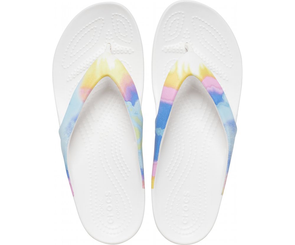 Crocs Kadee Ii Printed Klipklapper Dame Hvide | 682-XQHRAT