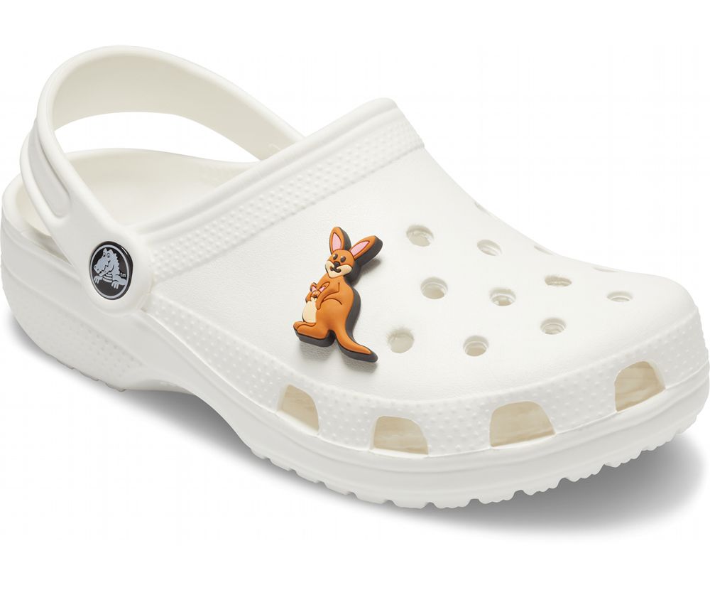 Crocs Kangaroo Jibbitz Dame Brune | 693-YCGQOV