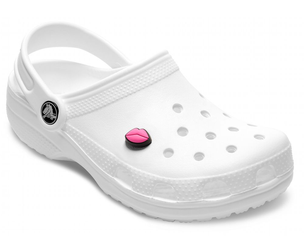 Crocs Lips Jibbitz Dame Lyserød | 789-KJONPX