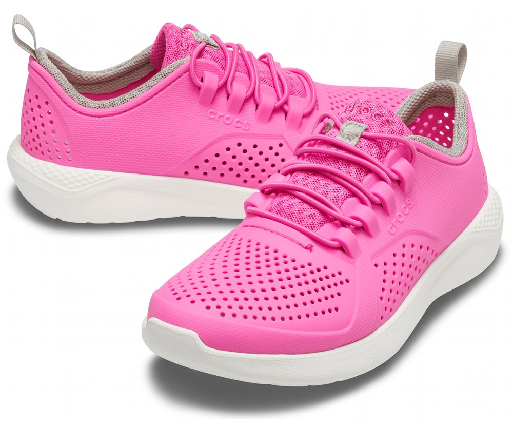 Crocs Literide™ Pacer Sneakers Drenge Lyserød | 961-DSGCVP