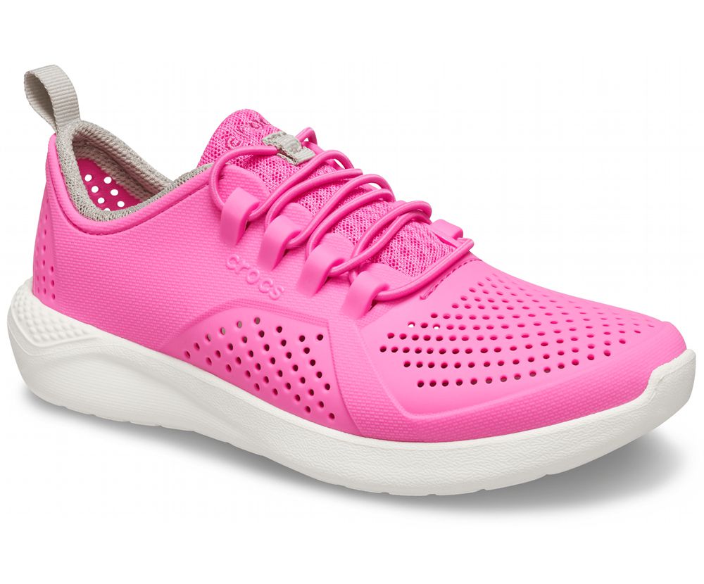 Crocs Literide™ Pacer Sneakers Drenge Lyserød | 961-DSGCVP