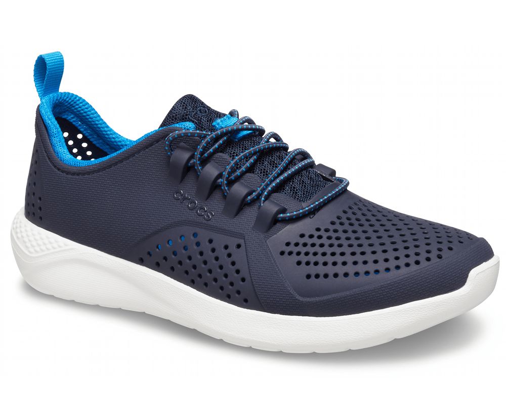 Crocs Literide™ Pacer Sneakers Pige Mørkeblå | 236-UTBXWI