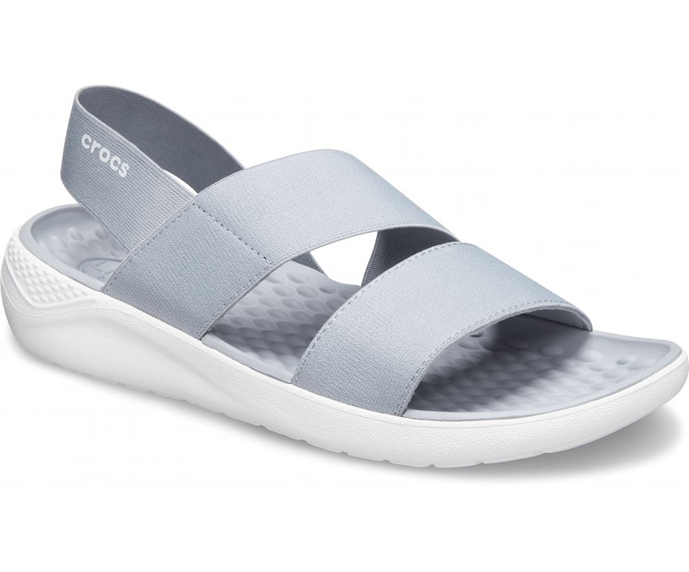 Crocs Literide™ Stretch Sandaler Dame Grå | 350-BSHXWP